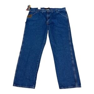Wrangler Riggs Workwear Jeans Mens 46 x 32 Work Horse Blue Denim Dura Shield NWT